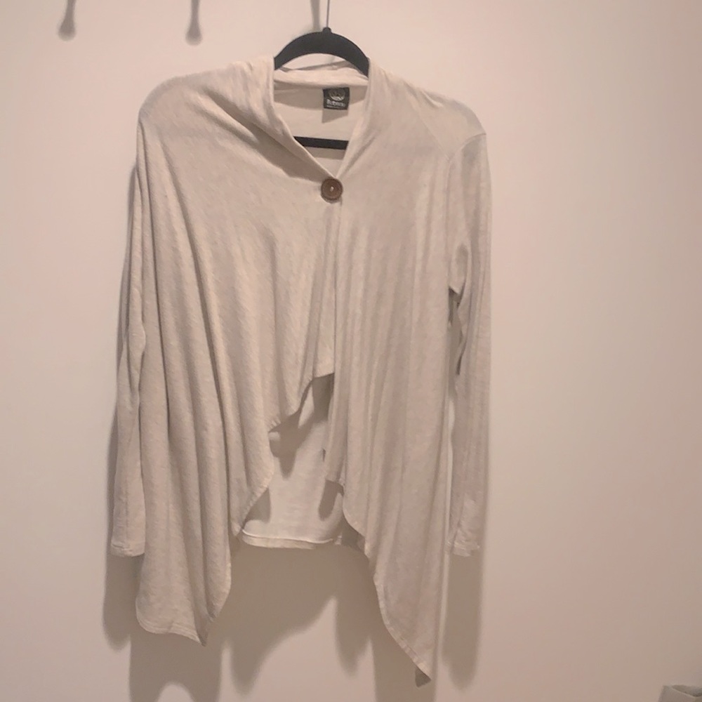 One buttoned sweater
